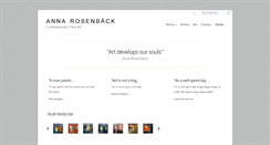 Desktop Screenshot of annarosenback.com